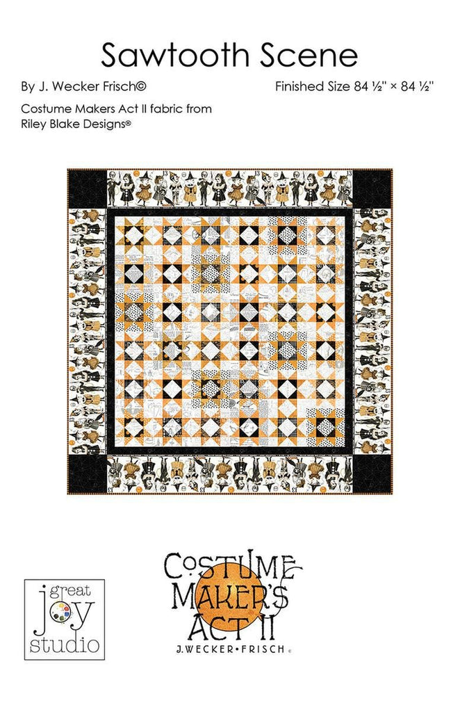 SALE Sawtooth Scene Quilt PATTERN P120 by J. Wecker Frisch - Riley Blake Designs - INSTRUCTIONS Only