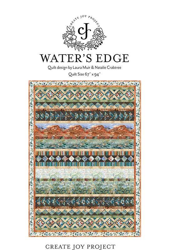 Waters Edge Quilt PATTERN CJP-2302 by Minick & Simpson - Moda Fabrics - INSTRUCTIONS Only - Machine Pieced