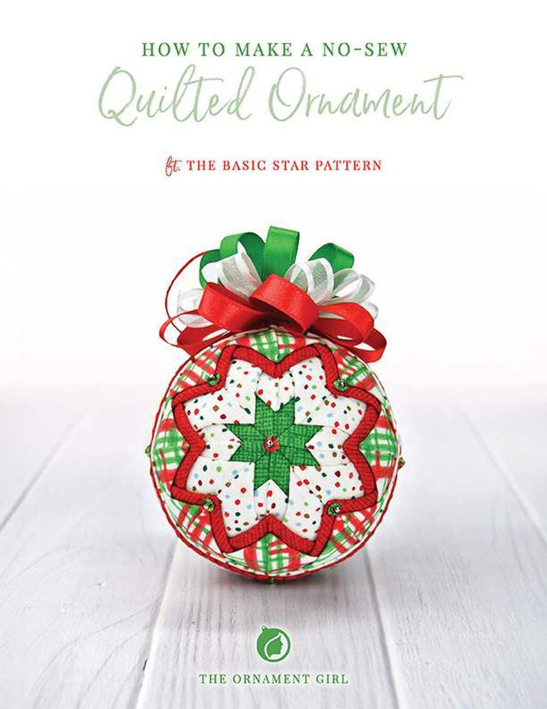 SALE Basic Star Ornament Project Quilt PATTERN P235 by The Ornament Girl - Riley Blake Design - INSTRUCTIONS Only - No-Sew Project