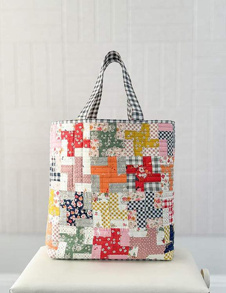 SALE Minki Kim Quilter’s Big Tote Bag Project Quilt PATTERN P178 - Riley Blake Designs - INSTRUCTIONS Only - Large Bag Project