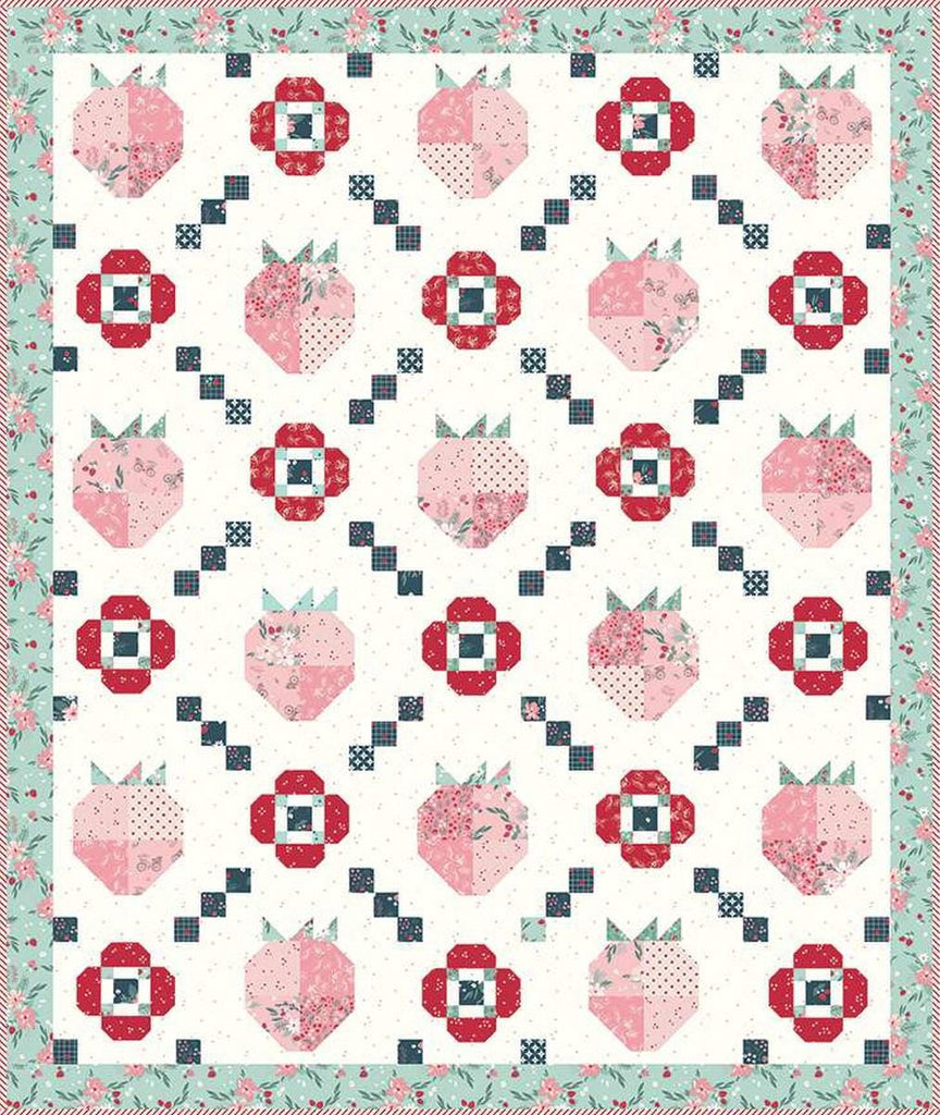 SALE Berry Market Boxed Quilt Kit KT-15740 - Riley Blake Designs - Box Pattern Fabric - Spring Berry - Quilting Cotton Fabric