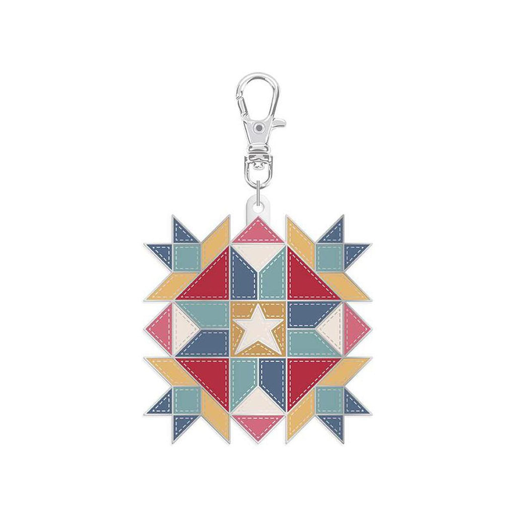 SALE Lori Holt Enamel Happy Charm ST-40879 Star - Riley Blake Designs - Approximately 1 3/4" x 2"