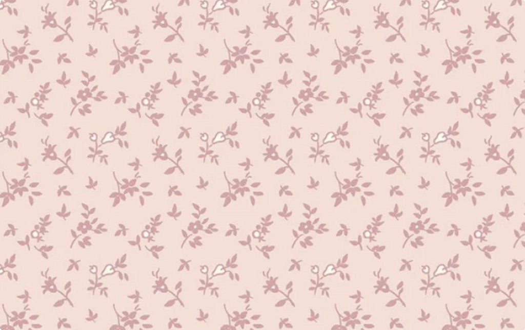 14" End of Bolt - SALE Exquisite Stems C10705 Blush - Riley Blake Designs - Floral Pink Flowers on Pink - Quilting Cotton Fabric