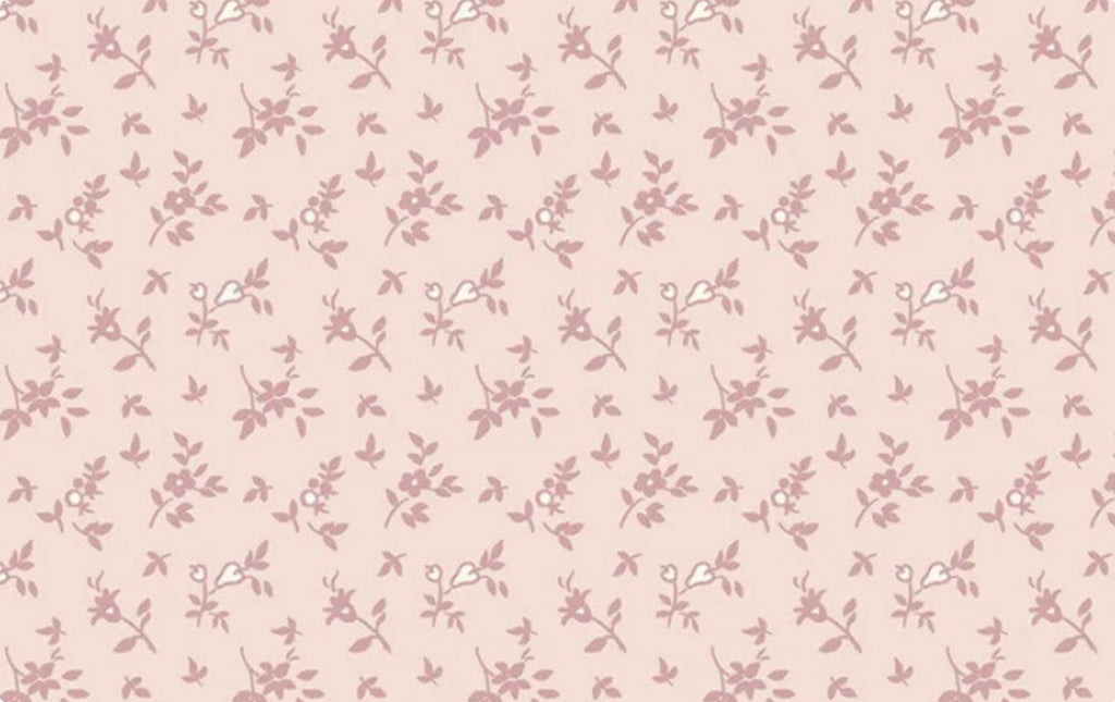 12" End of Bolt - SALE Exquisite Stems C10705 Blush - Riley Blake Designs - Floral Pink Flowers on Pink - Quilting Cotton Fabric