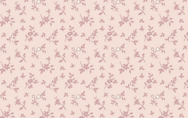 12" End of Bolt - SALE Exquisite Stems C10705 Blush - Riley Blake Designs - Floral Pink Flowers on Pink - Quilting Cotton Fabric