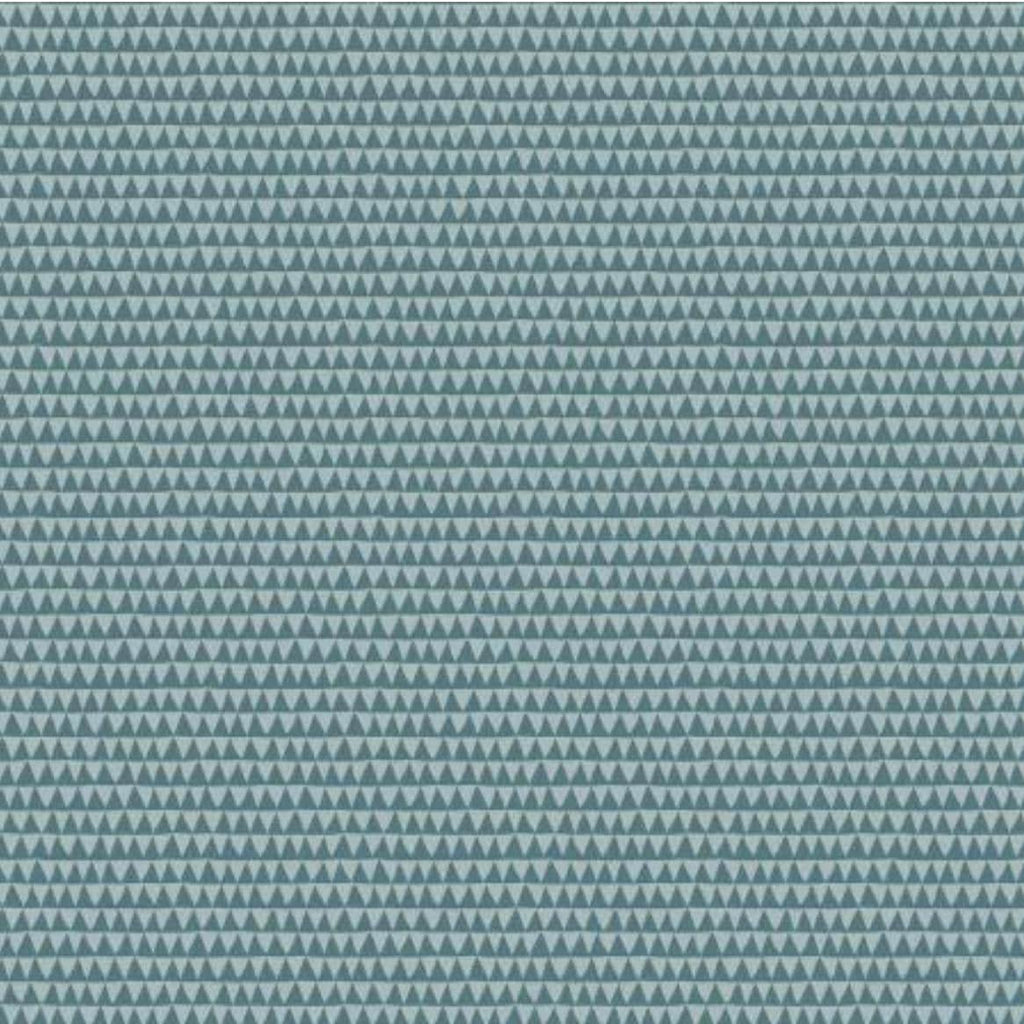 16" End of Bolt - Riptide Smile C10307 Teal - Riley Blake Designs - Ocean Sea Shark Teeth Triangles Geometric Green - Quilting Cotton Fabric