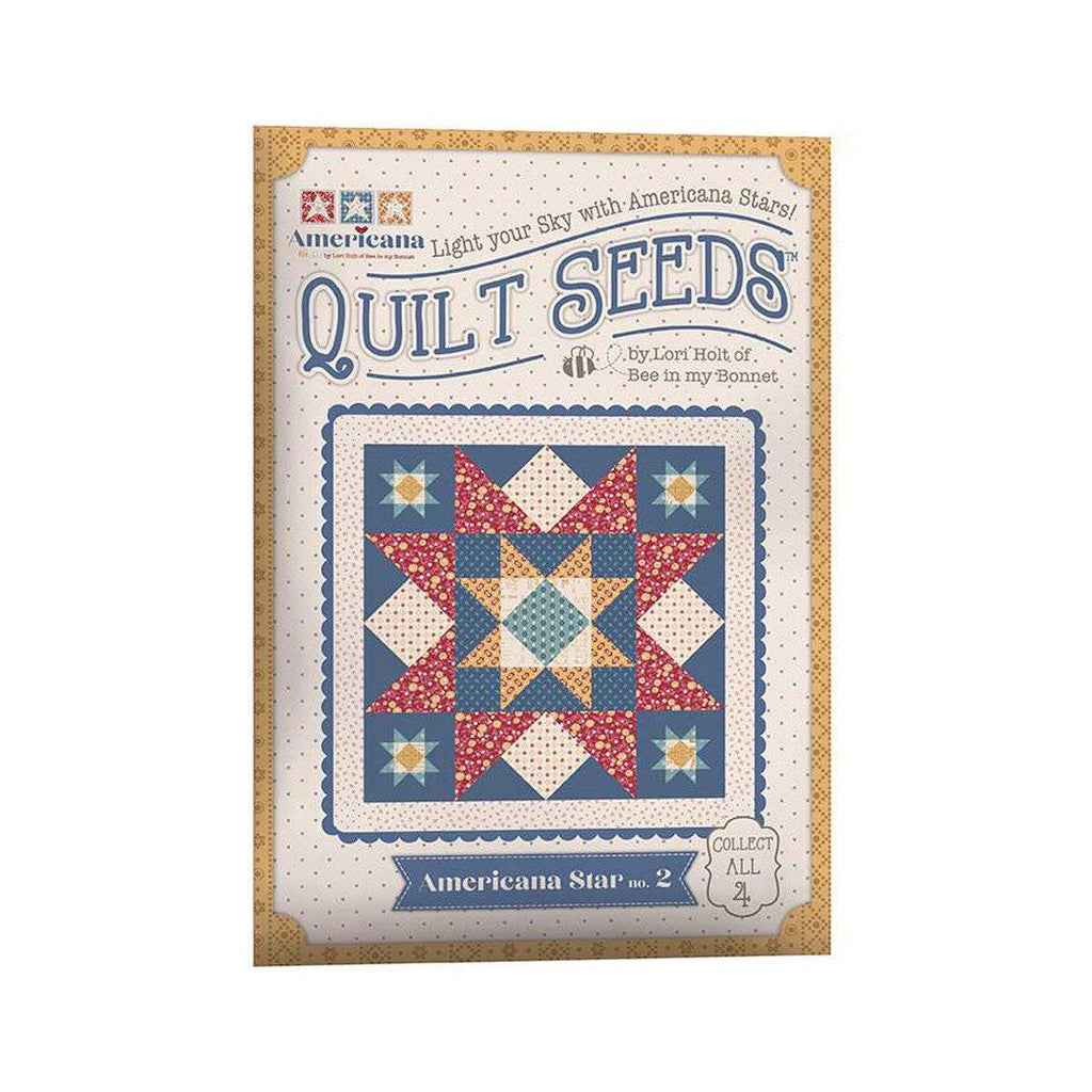SALE Americana Quilt Seeds PATTERN ST-40891 No. 2 - Lori Holt - Riley Blake - Instructions Only - Paper Pattern Included - Piecing Patriotic