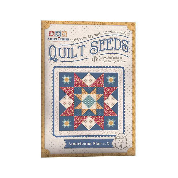 SALE Americana Quilt Seeds PATTERN ST-40891 No. 2 - Lori Holt - Riley Blake - Instructions Only - Paper Pattern Included - Piecing Patriotic