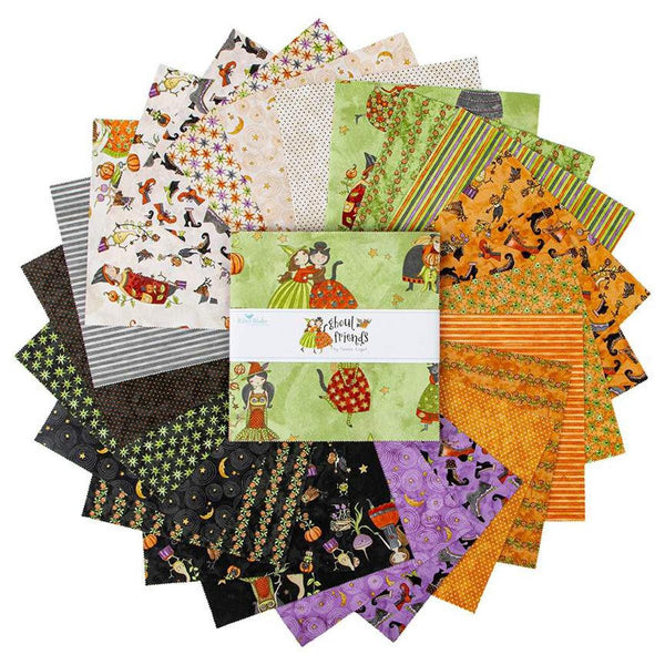 SALE Ghoul Friends Layer Cake 10" Stacker Bundle - Riley Blake Designs - 42 piece Precut Pre cut - Halloween - Quilting Cotton Fabric