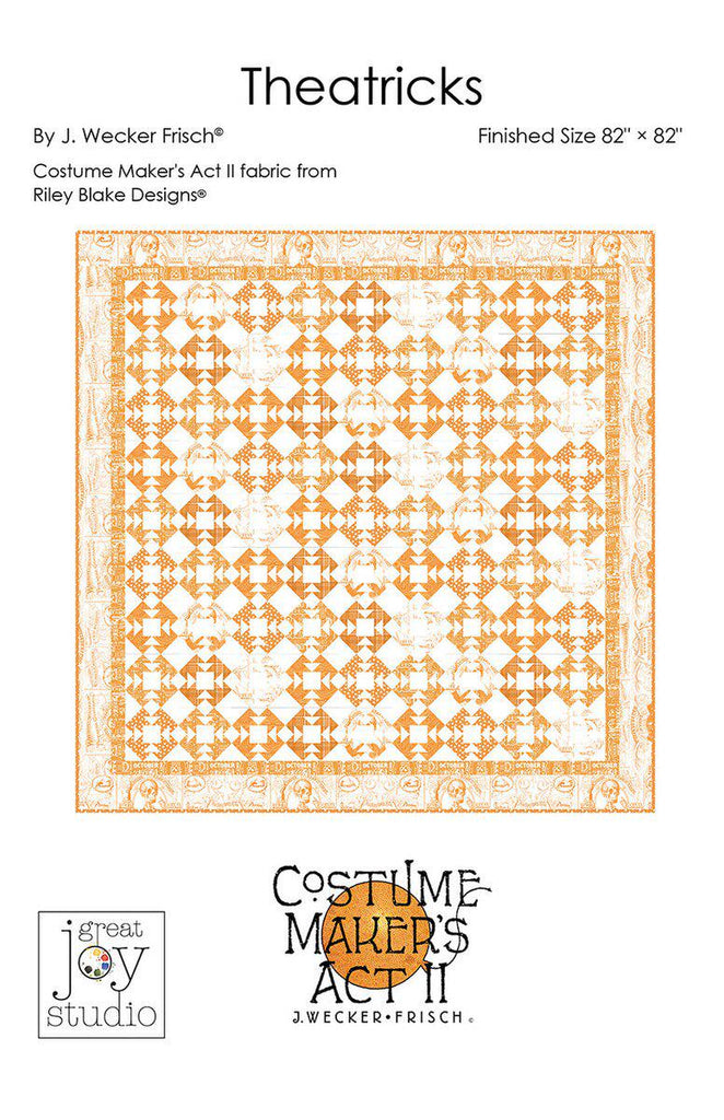 SALE Theatricks Quilt PATTERN P120 by J. Wecker Frisch - Riley Blake Designs - INSTRUCTIONS Only - Repeated Quilt Block