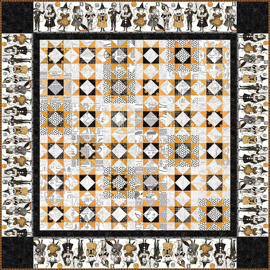 Costume Maker's Act II Sawtooth Scene Quilt Kit KT-16000 - Riley Blake - J. Wecker Frisch - Box Pattern Fabric - Quilting Cotton Fabric
