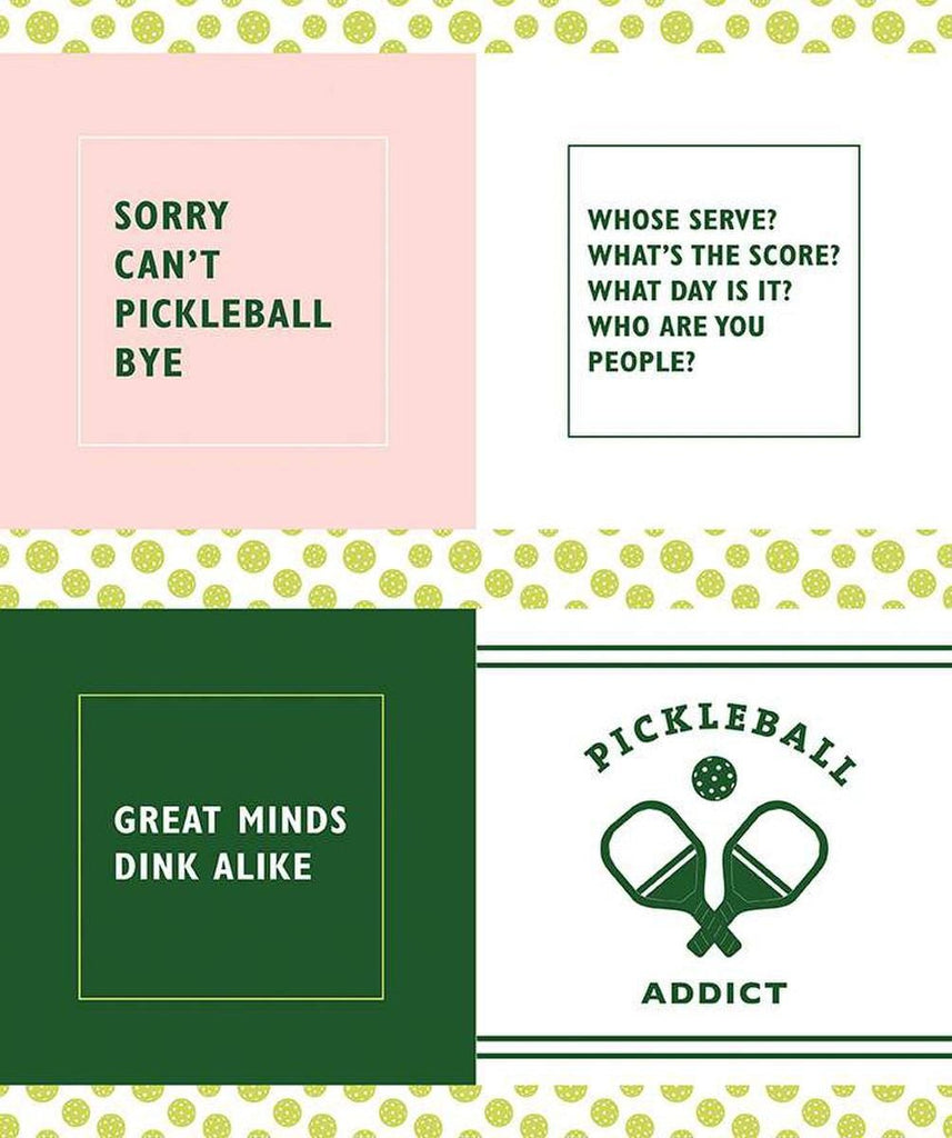 SALE Pickleball Panel P16205 Riley Blake Designs - Sports Pickle Ball - Quilting Cotton Fabric