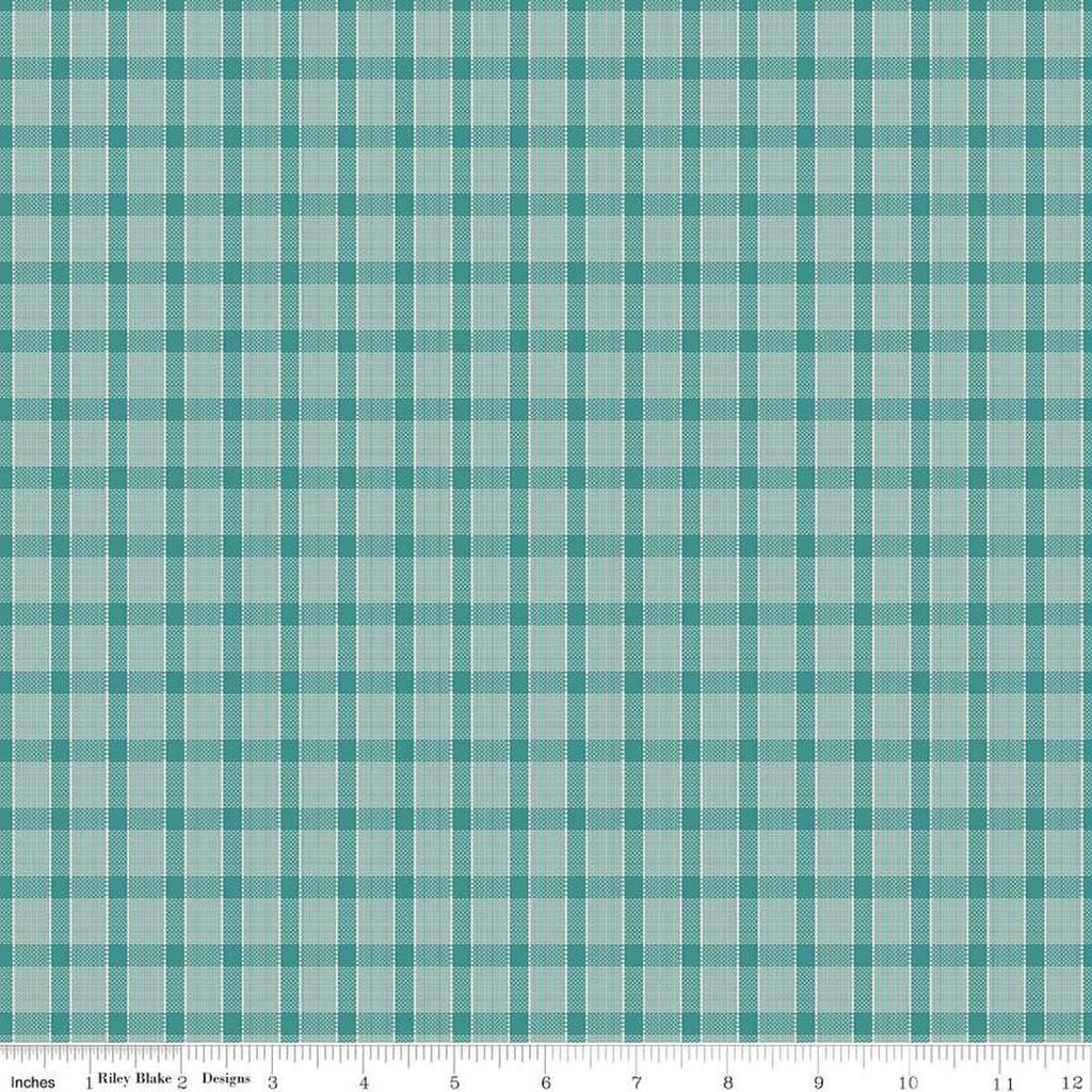 SALE Gentler Times Whippersnapper C16488 Cozy - Riley Blake Designs - Lori Holt - Pixelated Plaid Stripe - Quilting Cotton Fabric