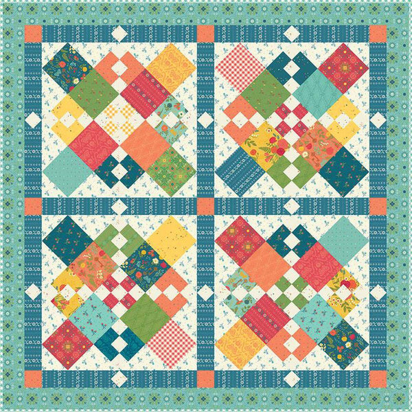 Chain Letter Quilt and Runner PATTERN P154 by Heather Peterson - Riley Blake Designs - INSTRUCTIONS Only - 10" Stacker Friendly Five Sizes