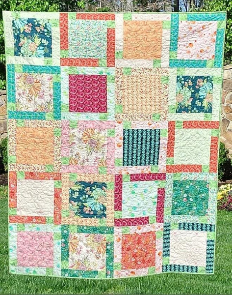 Block Talk Quilt PATTERN by Swirly Girl Designs - QT Fabrics - Instructions Only - 10" Stacker Friendly - Multiple Sizes