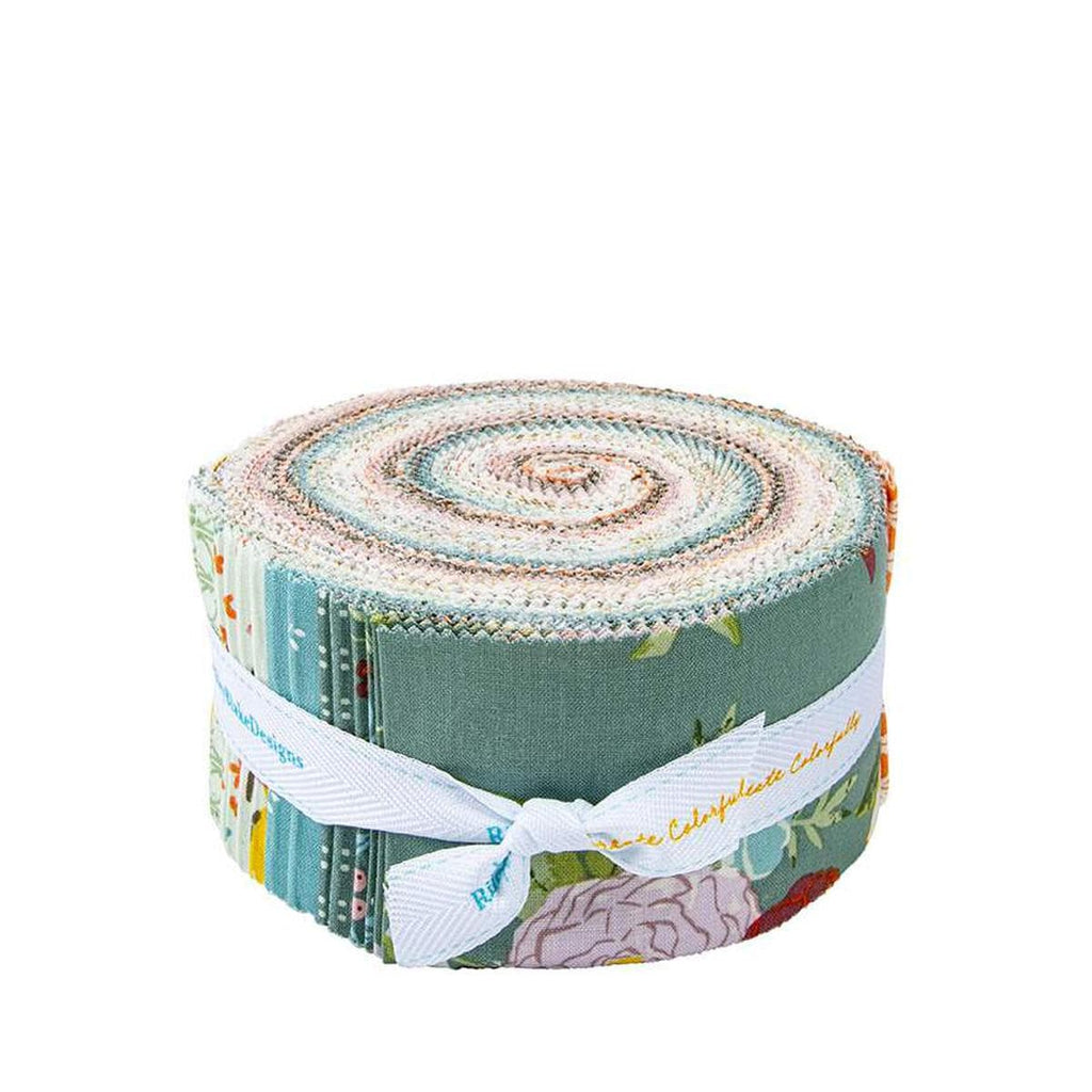 Winged Medley 2.5 Inch Rolie Polie Jelly Roll 40 pieces - Riley Blake Designs - Precut Pre cut Bundle - Flowers Floral - Cotton Fabric