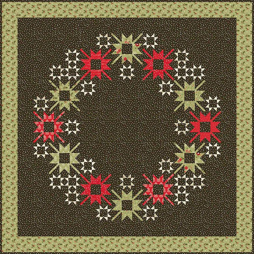 SALE Sparkle and Shine Quilt PATTERN P157 by Sandy Gervais - Riley Blake Designs - INSTRUCTIONS Only - Wreath Star Blocks