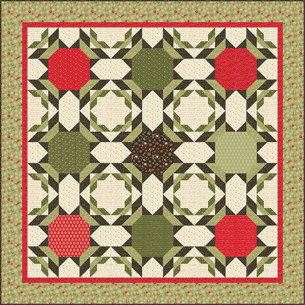 Christmas Crazies Quilt PATTERN P157 by Sandy Gervais - Riley Blake Designs - INSTRUCTIONS Only - Nine Blocks