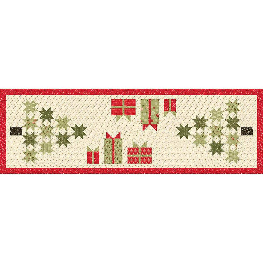 Christmas Ready Runner Quilt PATTERN P157 by Sandy Gervais - Riley Blake Designs - INSTRUCTIONS Only - Pieced Presents Tree