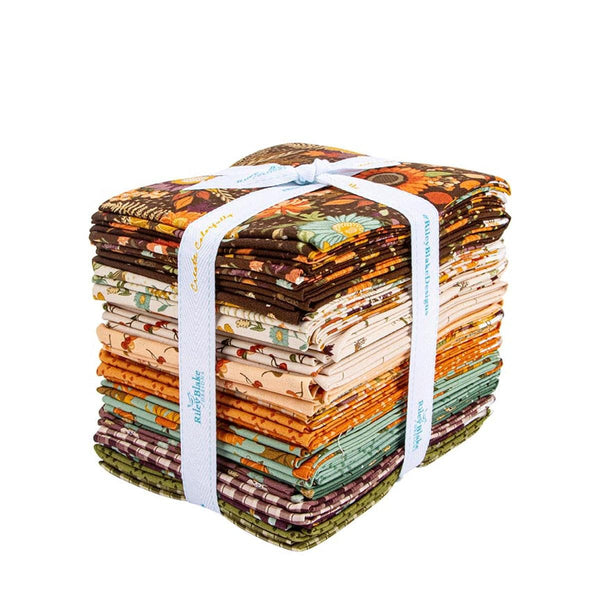 The Awe of Autumn Fat Quarter Bundle 26 pieces - Riley Blake Designs - Pre cut Precut - Fall - Quilting Cotton Fabric