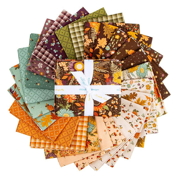 The Awe of Autumn Fat Quarter Bundle 26 pieces - Riley Blake Designs - Pre cut Precut - Fall - Quilting Cotton Fabric