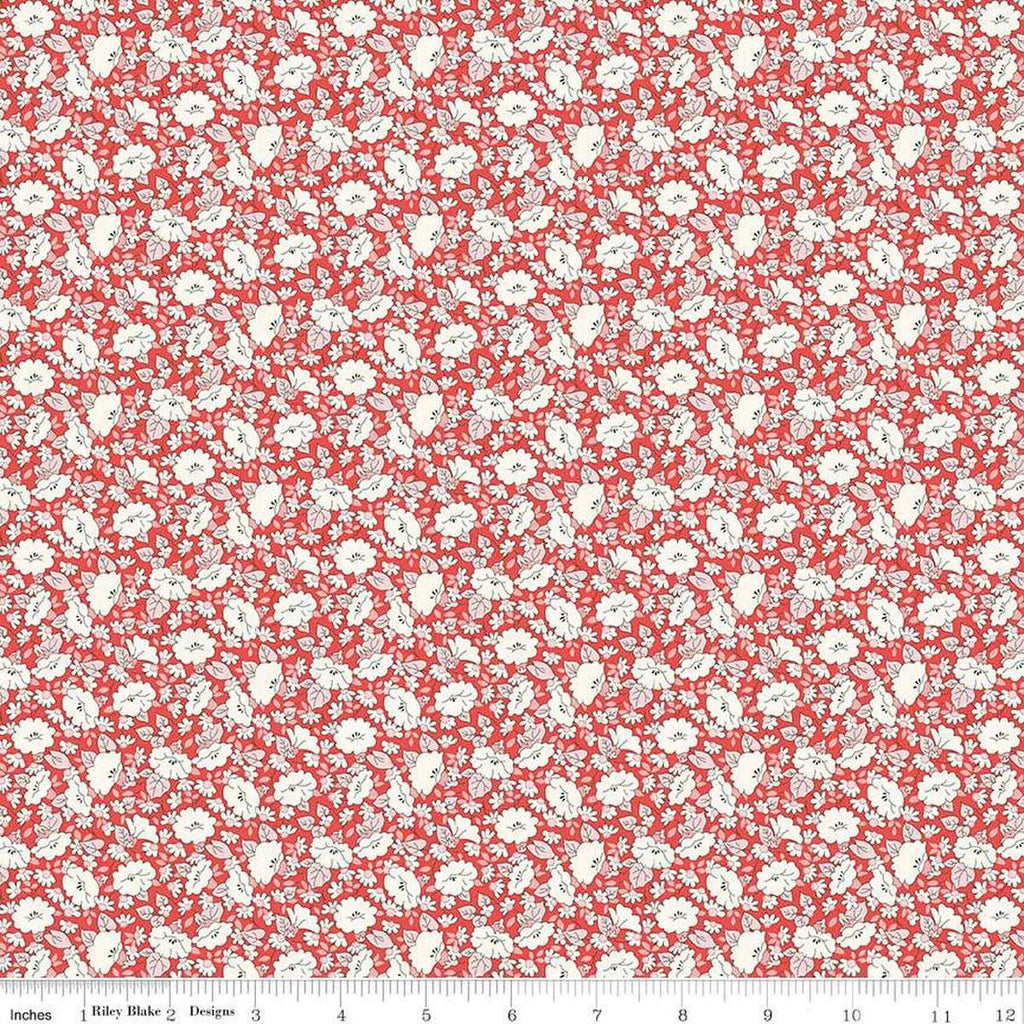 Tudor Celebration 01667445B Mayflower Meadow B - Riley Blake Designs - Floral Flowers - Liberty Fabrics - Quilting Cotton Fabric