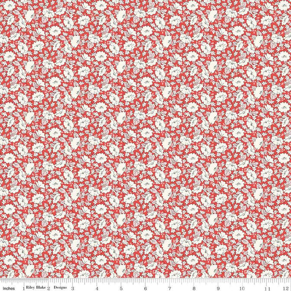Tudor Celebration 01667445B Mayflower Meadow B - Riley Blake Designs - Floral Flowers - Liberty Fabrics - Quilting Cotton Fabric