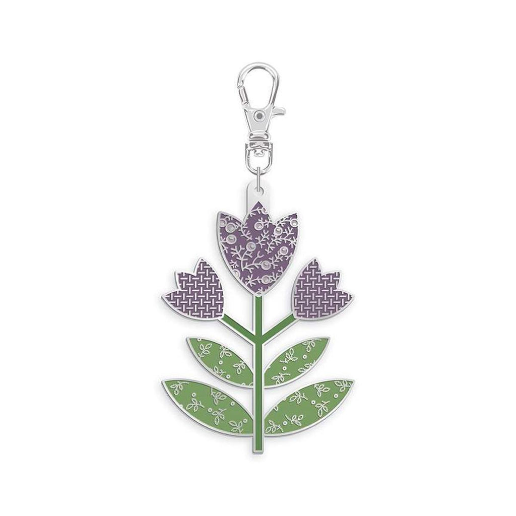 SALE Lori Holt Enamel Happy Charm ST-42325 Tulip - Riley Blake Designs - Approximately 2 1/2" x 1 1/2"