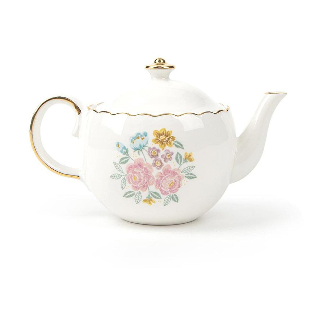 SALE Jane Austen Teapot Pin Cushion ST-42315 - Riley Blake Designs - Collectible Porcelain Finish Gold Trim - Official Licensed Product