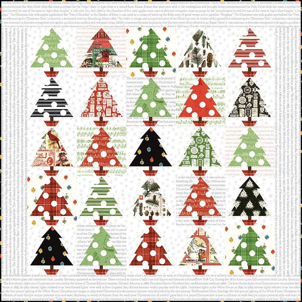 SALE Tannenbaum Boxed Quilt Kit KT-16280 - Classic Christmas - J. Wecker Frisch - Riley Blake Designs - Quilting Cotton - Pattern Fabric Kit