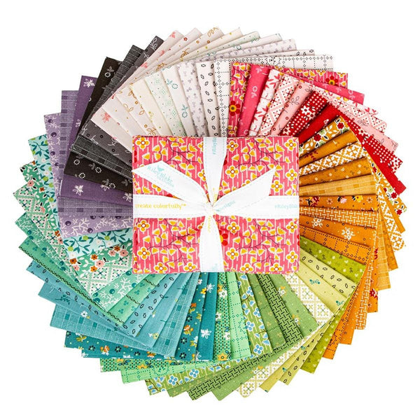 SALE Gentler Times Fat Quarter Bundle 51 pieces - Riley Blake Designs - Precut - Lori Holt - Quilting Cotton Fabric