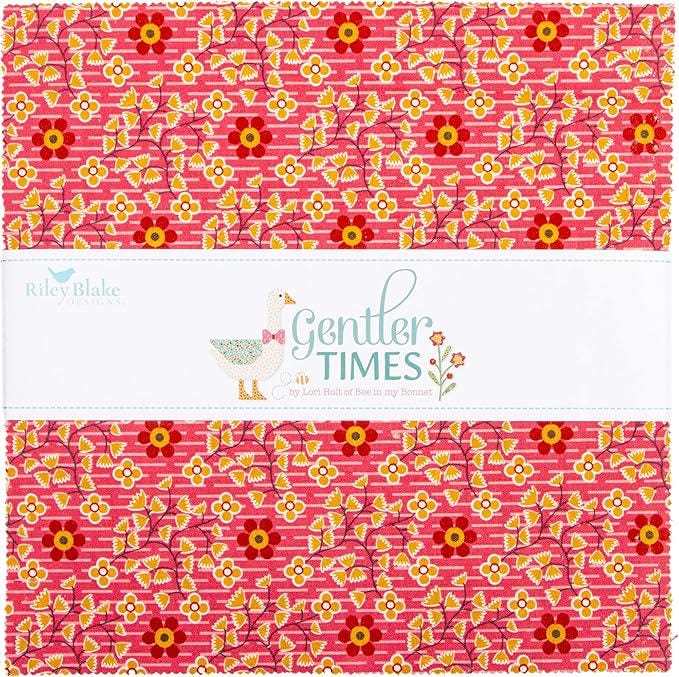 Gentler Times Layer Cake 10" Stacker Bundle - Riley Blake - 42 piece Precut - Lori Holt - Quilting Cotton Fabric