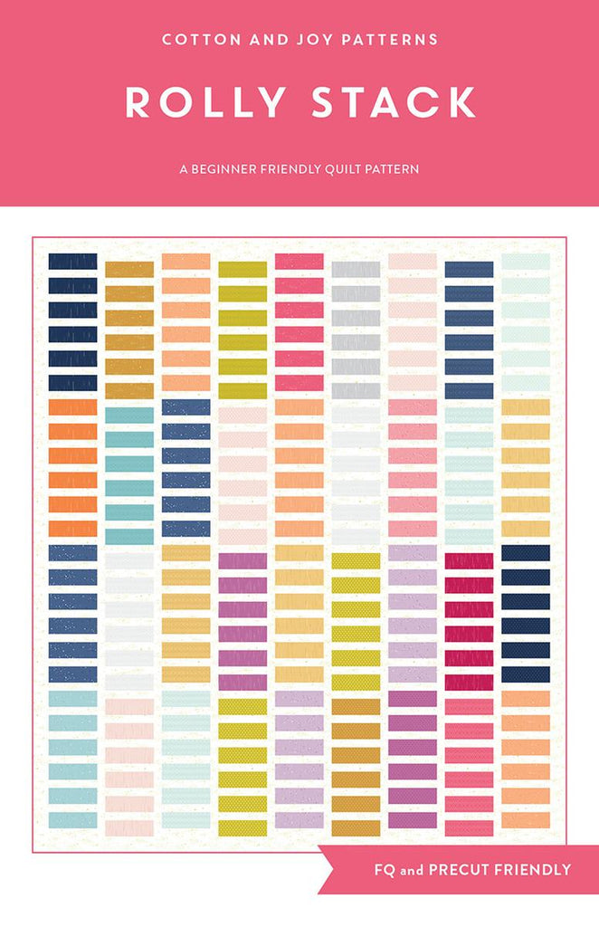 Rolly Stack Quilt PATTERN P173 by Fran Gulick - Riley Blake Designs - INSTRUCTIONS Only - Beginner - Fat Quarter Friendly - Multiple Sizes