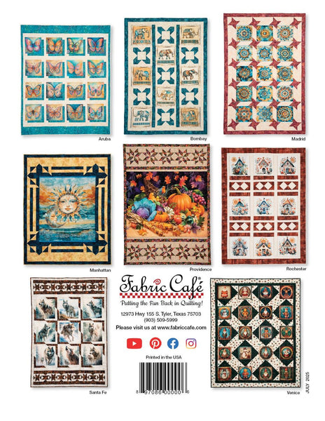 Panel Perfect 3 Yard Quilts Quilt PATTERN - QT Fabrics - Instructions Only - Geometric Shapes - Pieced Pattern - Panel Friendly