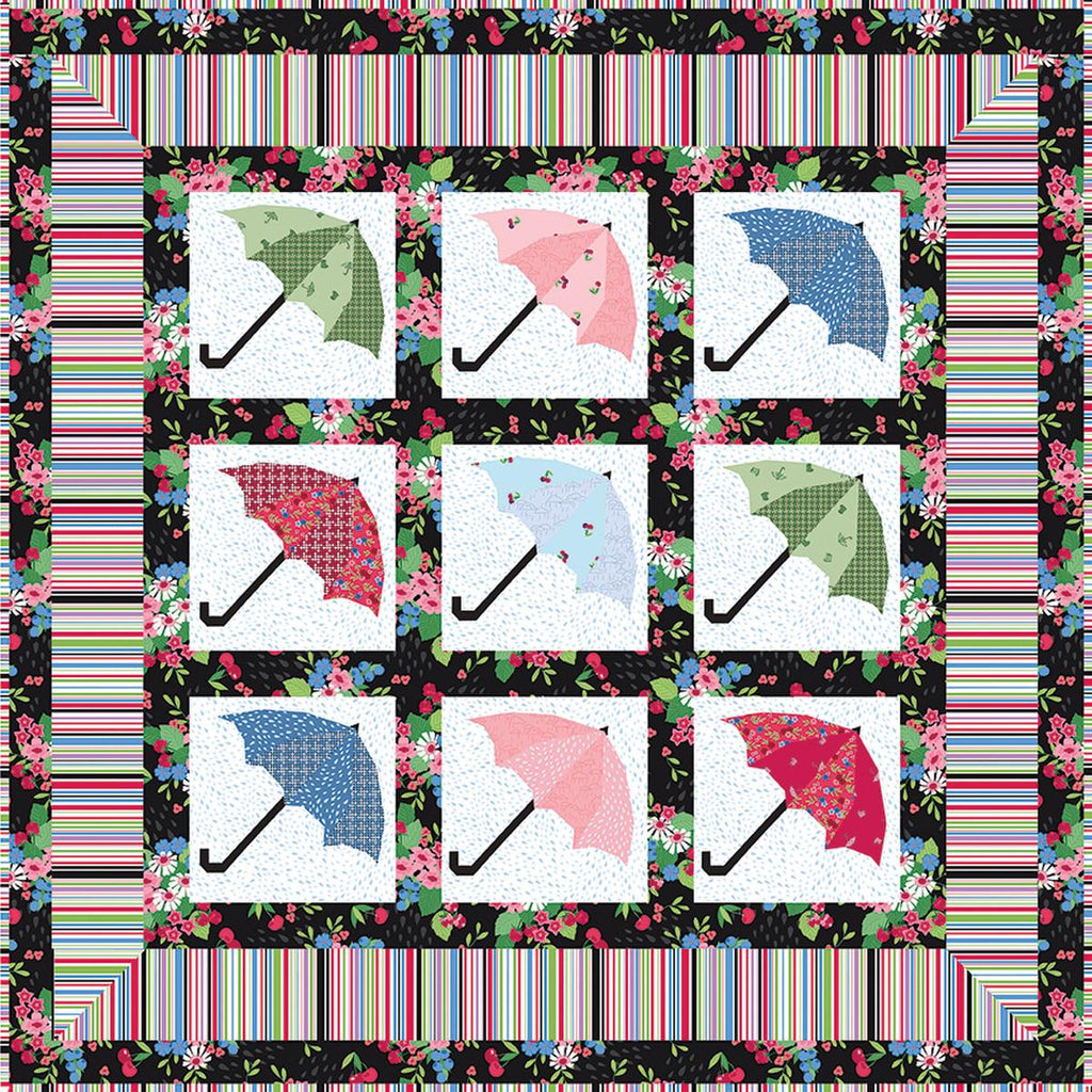 SALE Bumbershoot Quilt PATTERN P112 by Jillily Studio - Riley Blake Designs - INSTRUCTIONS Only - 10" Stacker Precut Friendly