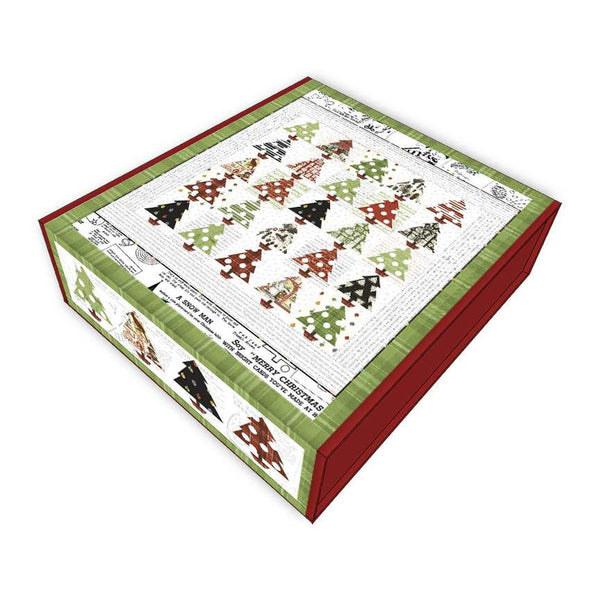 SALE Tannenbaum Boxed Quilt Kit KT-16280 - Classic Christmas - J. Wecker Frisch - Riley Blake Designs - Quilting Cotton - Pattern Fabric Kit