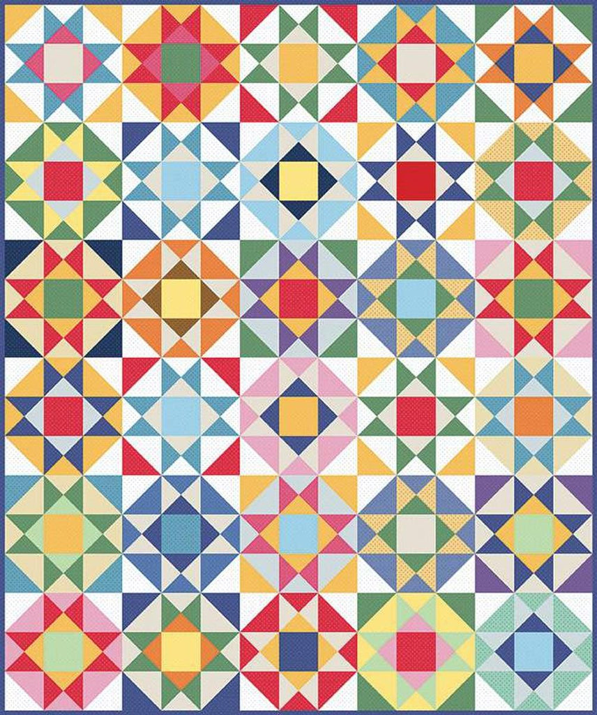 SALE Star Tiles Quilt PATTERN P205 by American Jane Patterns - Riley Blake Designs - INSTRUCTIONS Only - Fat Quarter Friendly