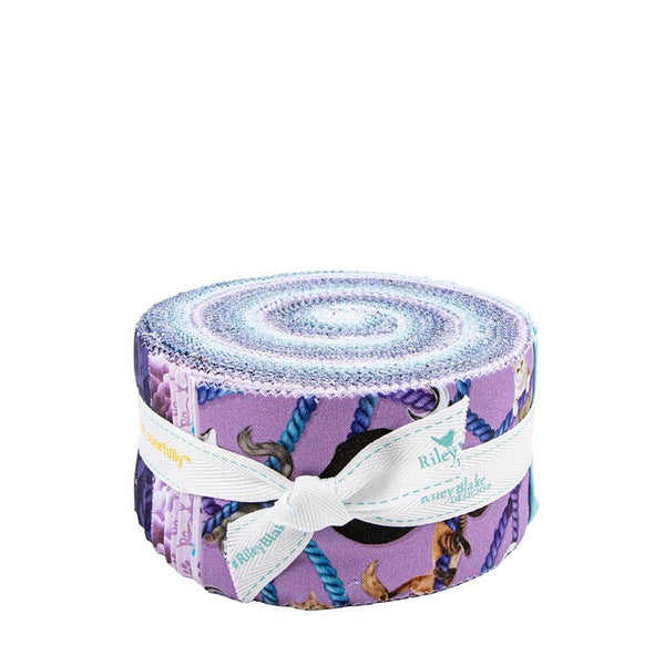 SALE Celtic Cats 2.5 Inch Rolie Polie Jelly Roll 40 pieces - Riley Blake - Precut - Feline Nature - Quilting Cotton Fabric