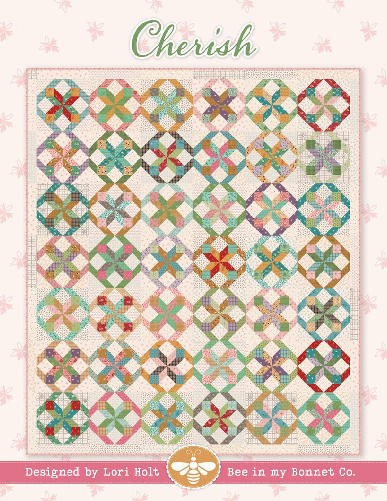 SALE It's Sew Emma Cherish Quilt PATTERN P051-ISE-300 by Lori Holt - Riley Blake Designs - Instructions Only - Fat Quarter Friendly