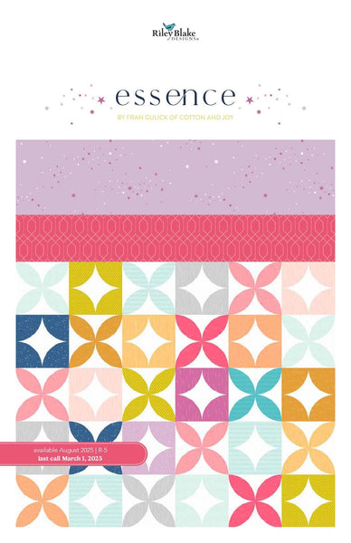 SALE Essence Charm Pack 5" Stacker Bundle - Riley Blake Designs - 42 piece Precut Pre cut - Rainbow - Quilting Cotton Fabric