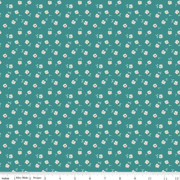 SALE Sew Happy! Petals C16731 Cozy by Riley Blake Designs - Daisies Floral Flowers - Lori Holt - Quilting Cotton Fabric