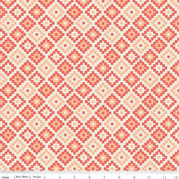 CLEARANCE Woodland Spring God's Eye Coral - Riley Blake Designs - Oran –  Cute Little Fabric Shop