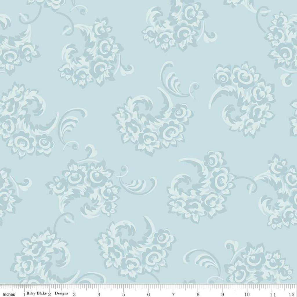 SALE Jane Austen at Home C10017 Julia - Riley Blake Designs - Historical Reproductions Floral - Quilting Cotton Fabric - Licensed Product