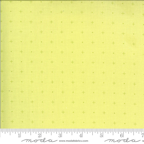 18" End of Bolt - Apricot and Ash Dotty Plus 29106 Light Lime - Moda Fabrics - Geometric Green - Quilting Cotton Fabric
