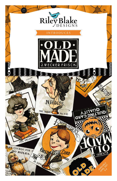 SALE Old Made Fat Quarter Bundle 21 pieces - Riley Blake Designs - Pre cut Precut - Halloween Sewing - Quilting Cotton Fabric