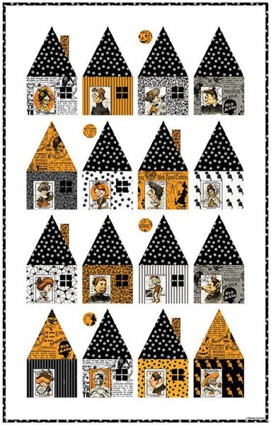 Sew Fast Steal! Cabin Chills Quilt PATTERN P149 By J. Wecker Frisch - Riley Blake Designs - INSTRUCTIONS only - Halloween Pieced Houses