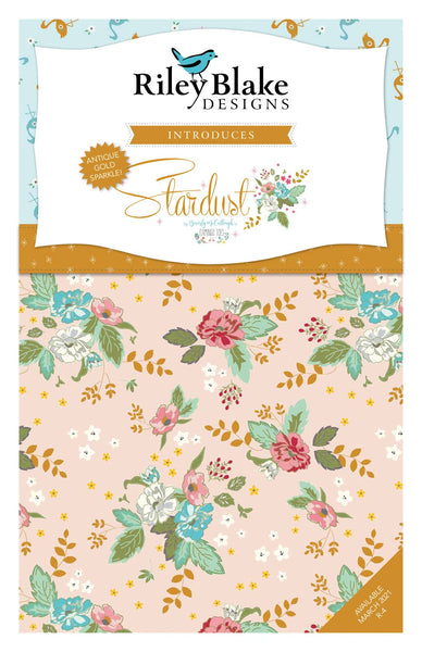 SALE Stardust 2.5-Inch Rolie Polie Jelly Roll 40 pieces - Riley Blake Designs - Precut Bundle - Gold SPARKLE - Quilting Cotton Fabric
