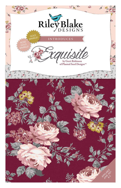 SALE Exquisite 2.5-Inch Rolie Polie Jelly Roll 40 pieces Riley Blake Designs - Precut Bundle - Floral Flowers - Quilting Cotton Fabric