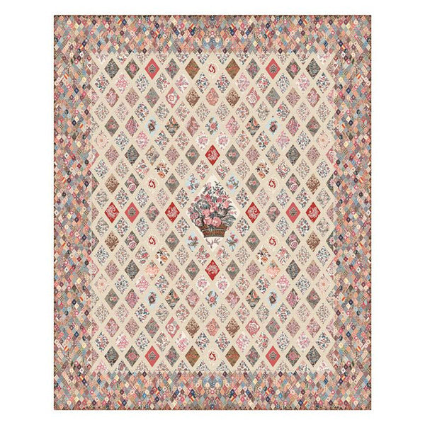 SALE Jane Austen Coverlet Boxed Quilt Kit KT-17450 - Riley Blake - Includes Fabric Pattern Acrylic Template Keepsake Box - Licensed Product