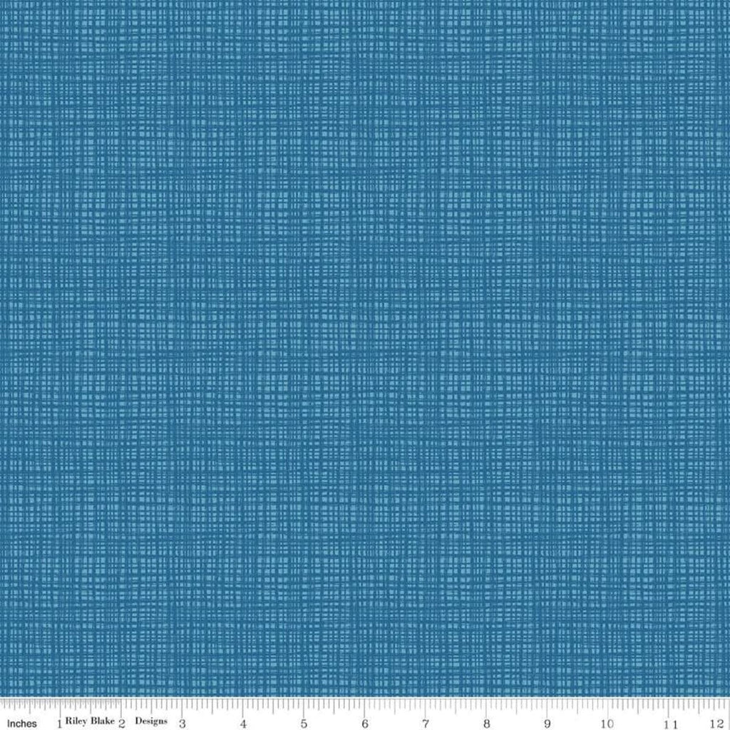 SALE Texture C610 Blue by Riley Blake Designs - Sketched Tone-on-Tone Irregular Grid - Quilting Cotton Fabric